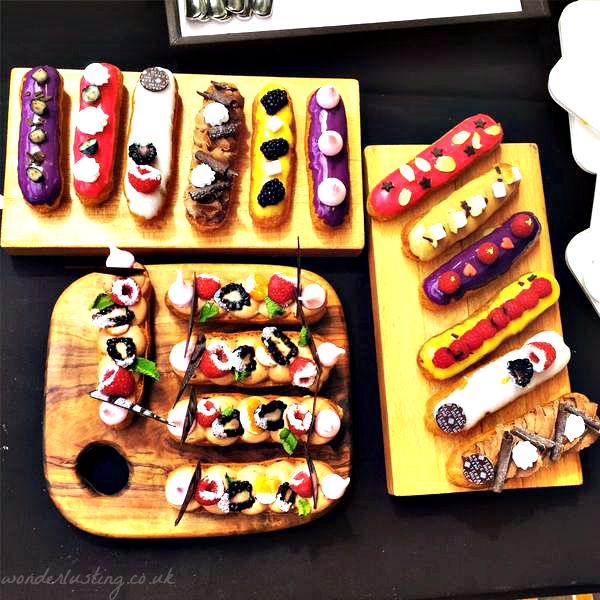 Selection of Le Meridien Piccadilly Eclairs
