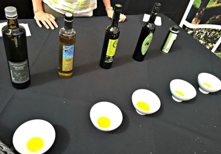 Tasting olive oils from Provence