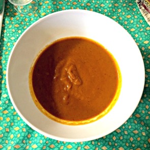 Yaji butternut squash soup (vegan) starter, Tokunbo's Kitchen